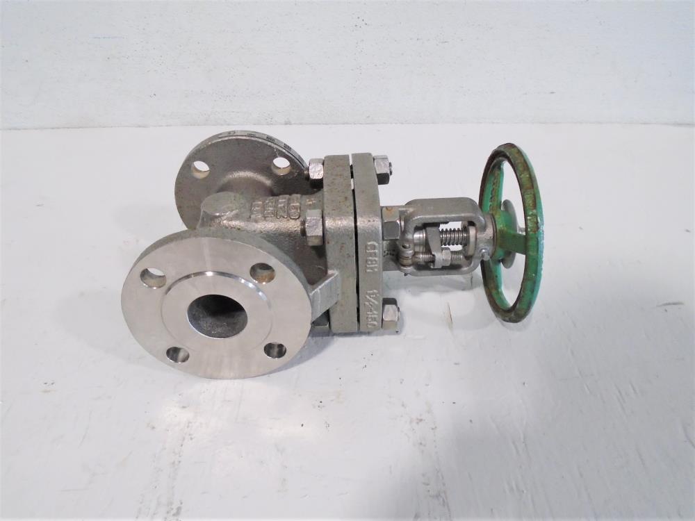 Kitz 1-1/2" 150# CF8M Gate Valve, Fig# 150UMHAMT